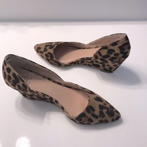 Juicy Couture Leopard print wedge heels